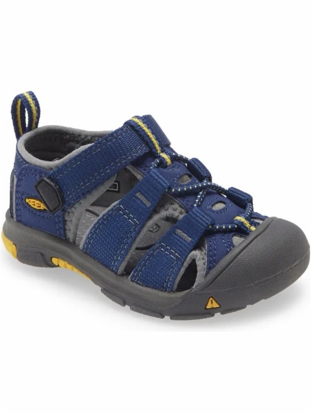 Keen Kids Navy and Yellow Closed-Toe Water Sandal